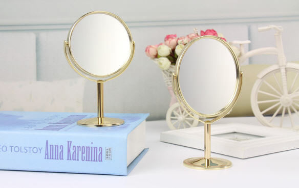 กระจกตั้งโต๊ะได้,กระจกตั้งโต๊ะขนาด14*9cm