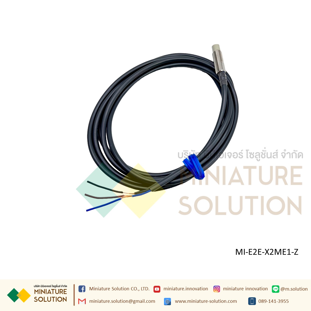 OMRON Proximity Sensor เซ็นเซอร์จับโลหะ ระยะจับ 2/10/14 มิล SIZE 8/18mm/M8 ไฟเลี้ยง 12-24 VDC PNP/NPN-NO