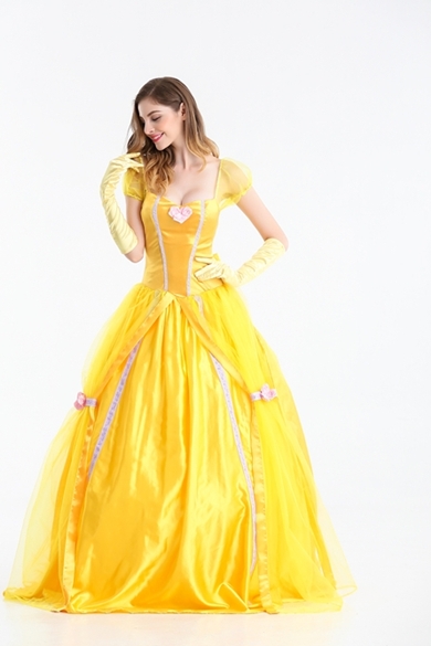 ชุดเจ้าหญิงเบลล์ (โฉมงามกับเจ้าชายอสูร) Beauty and the Beast ไซส์ S M L