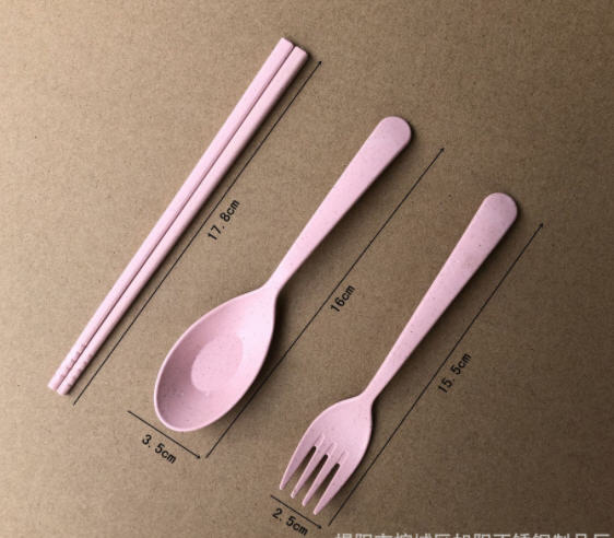 ชุดช้อนส้อมตะเกียบ,ชุดช้อนส้อมตะเกียบฟางข้าว