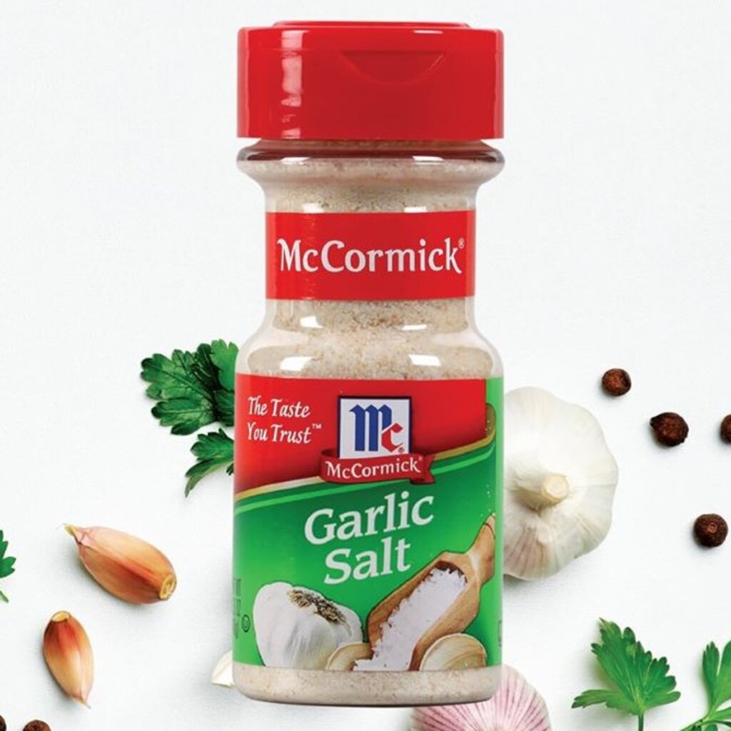 McCormick Garlic Salt เกลือผสมผงกระเทียม ตราแม็คคอร์มิค ขนาด 148 กรัม (05-7068)