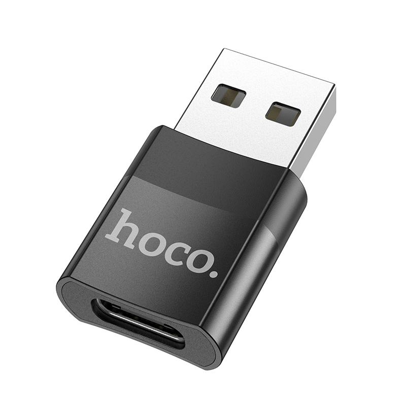 ตัวต่อ อะแดปเตอร์ Hoco UA17 USB to Type-C งานแท้100% ของบริษัท Hocotech สีดำ Type-C To Type-C Type C To Type C มือถือ ชาร์จ