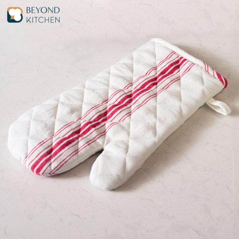 ถุงมือจับของร้อนผ้าลินิน Beyond Kitchen Mitten 7.5 x 13'' (12-8525)
