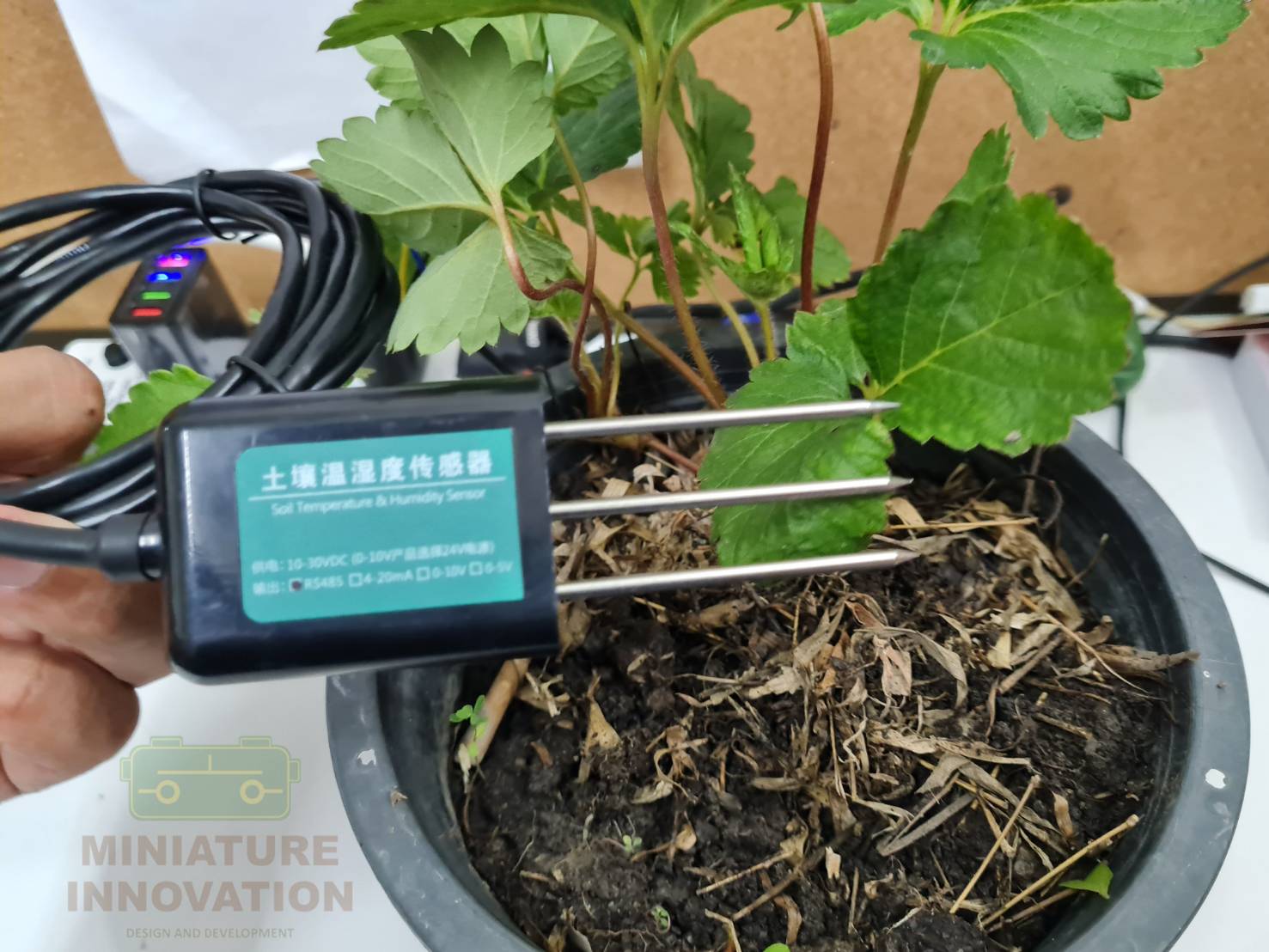 SOIL MOISTURE & TEMPERATURE SENSOR OUTPUT RS485 เซ็นเซอร์วัดความชื้นในดิน อุณหภูมิ MODBUS
