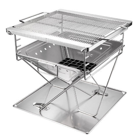 เตาย่างบาร์บีคิว,เตาย่างบาร์บีคิวพับได้,เตาปิ้งบาร์บีคิว,เตาบาร์บีคิวสแตนเลส,ขนาด46*41*38cm