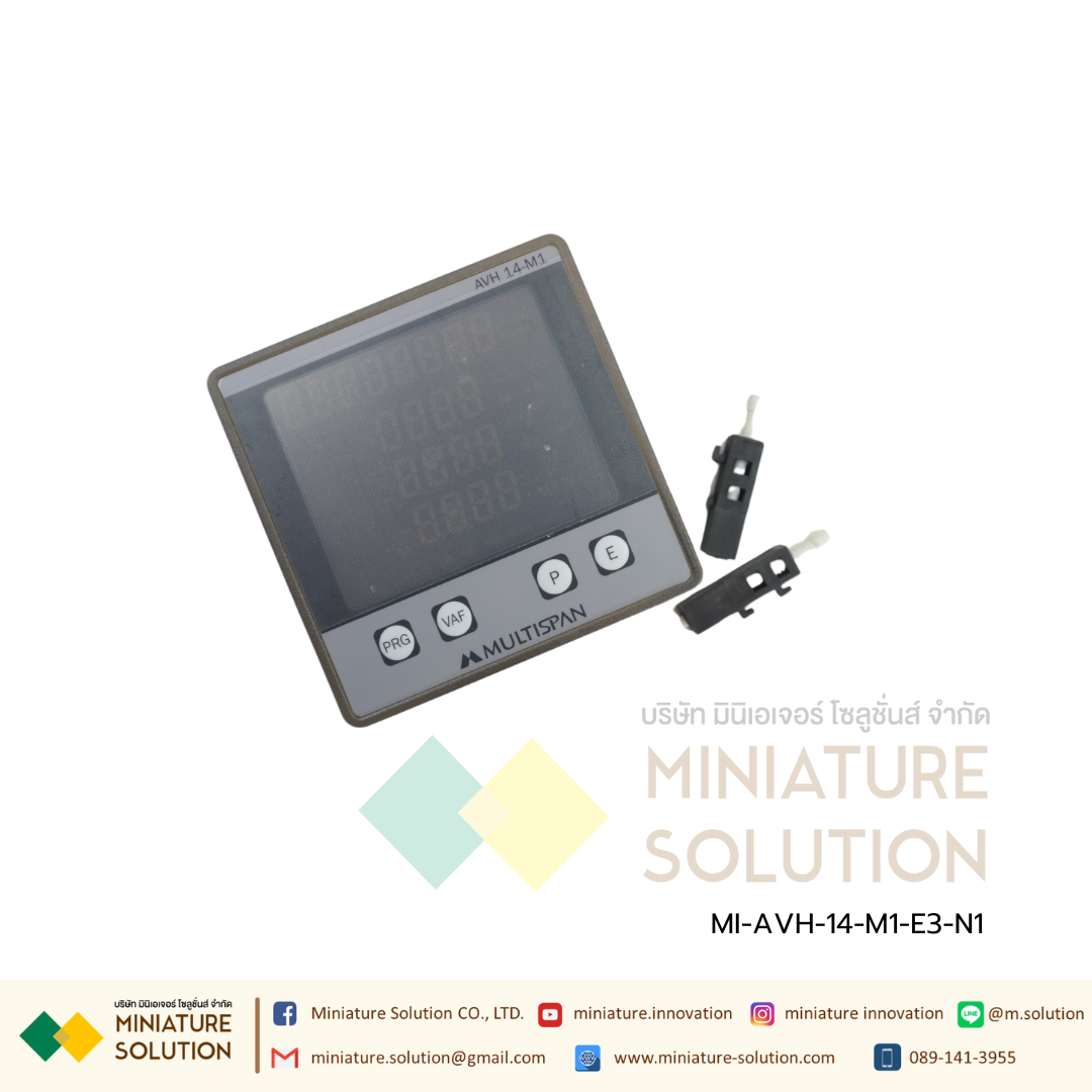 Multifunction Meter - 4 Line Display 1Ø-2W, 3Ø-3W/4W Selectable Separate Display for KWH Reading multispan