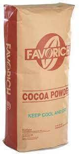 (กระสอบ) โกโก้ผง Favorich Super Black 10-12% Cocoa Fat กระสอบ 25 kg. (06-0198-12)