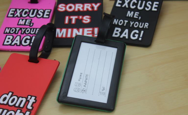 ป้ายติดกระเป๋าเดินทาง,Luggage Tag,แท็กติดกระเป๋ายางหยอด,ป้ายห้อยกระเป๋า