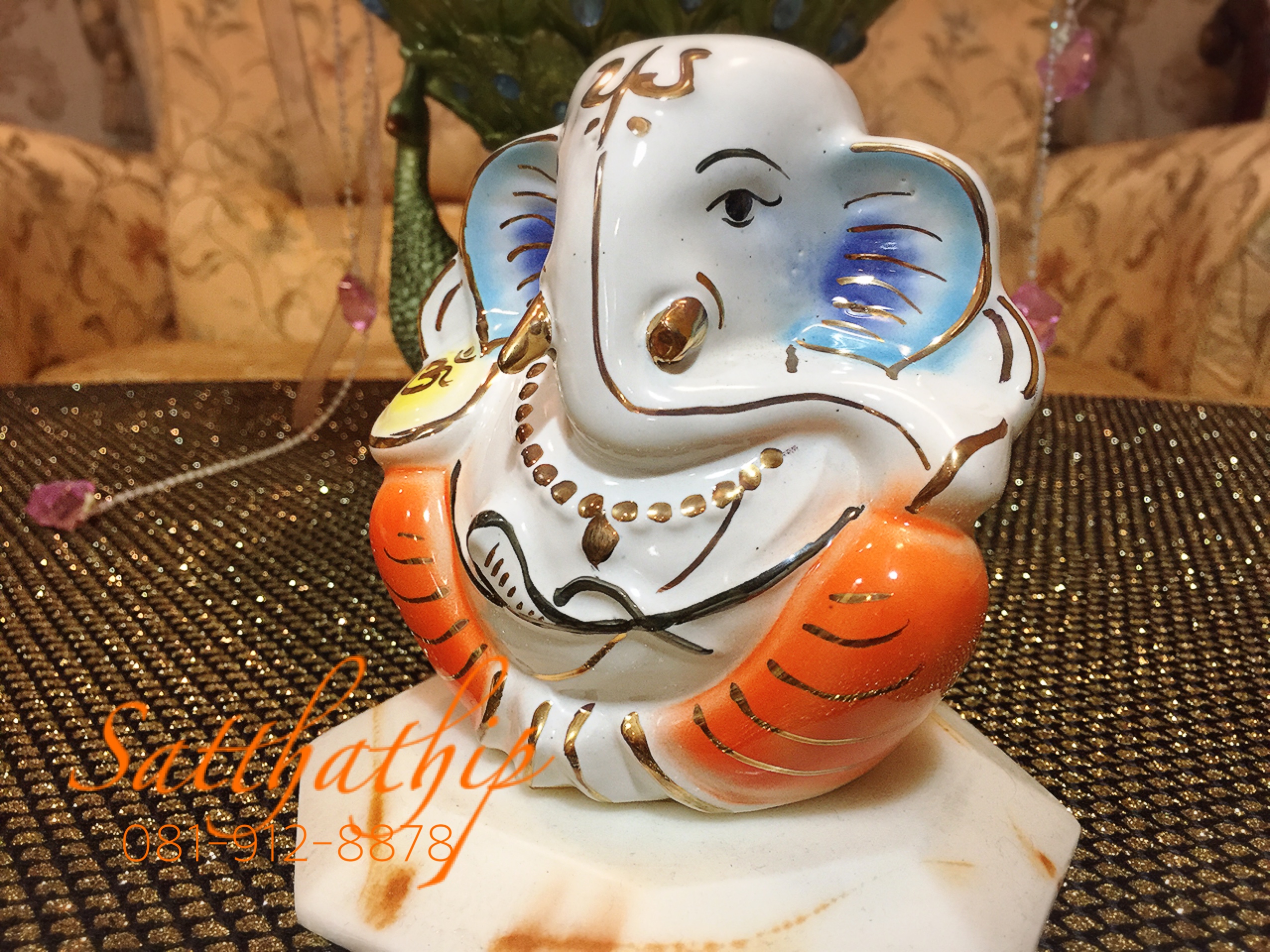 พระพิฆเนศ ปางประทานพร (เซรามิก) ผลิตและนำเข้าจากประเทศอินเดีย - Ganesha: Lord of Success