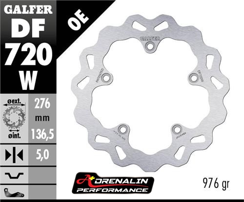 จานเบรค หลัง GALFER สำหรับ R1200GS R1250GS 2013+