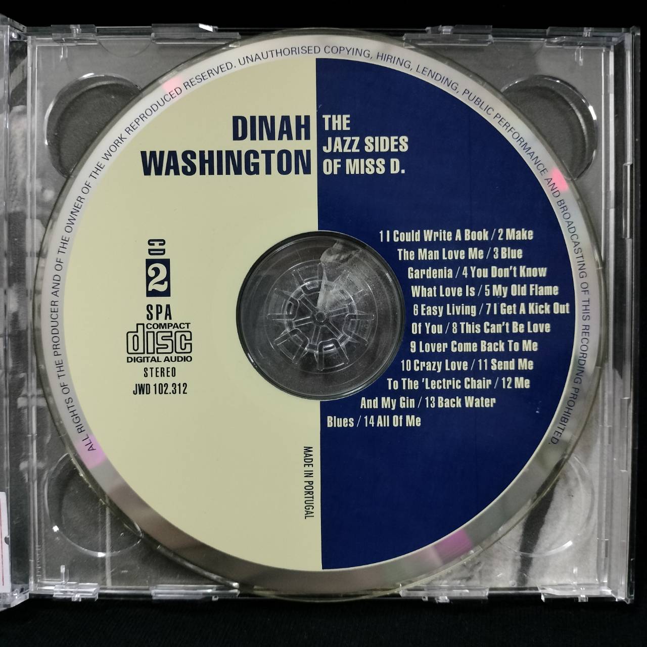 Dinah Washington – The Jazz Sides of Miss D. / BELGIUM / 2CD / แผ่นดี