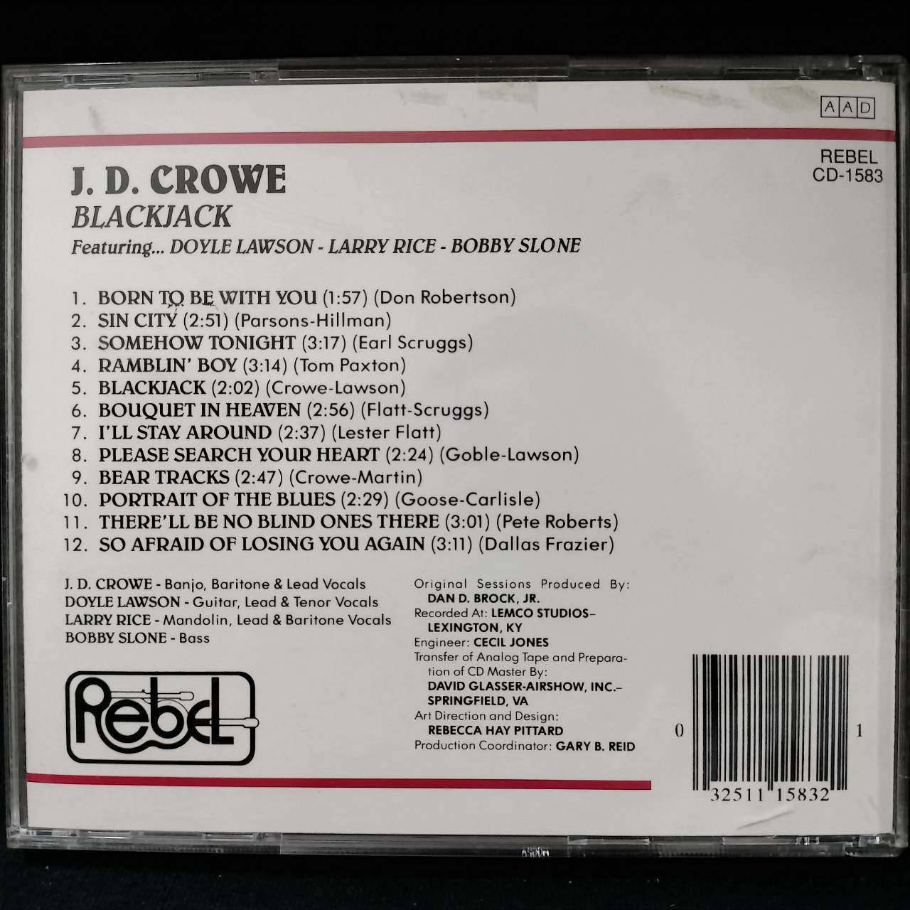 J.D. Crowe – Blackjack / USA / แผ่นสวย