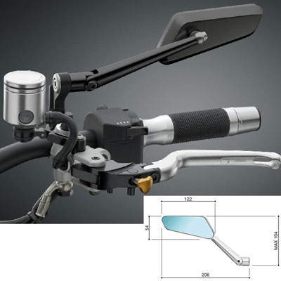 กระจกมองข้าง รุ่น Circuit 744 จาก Rizoma ข้างละ