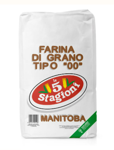 Le 5 Stagioni แป้งโปรตีนสูง T-00 Manitoba Flour (Strong Flour) กระสอบ 25 KG. (01-7708-12)