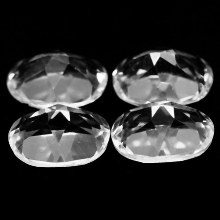 พลอยโทแพซสีขาว (White Topaz) 6.35 กะรัต 4 ชิ้น
