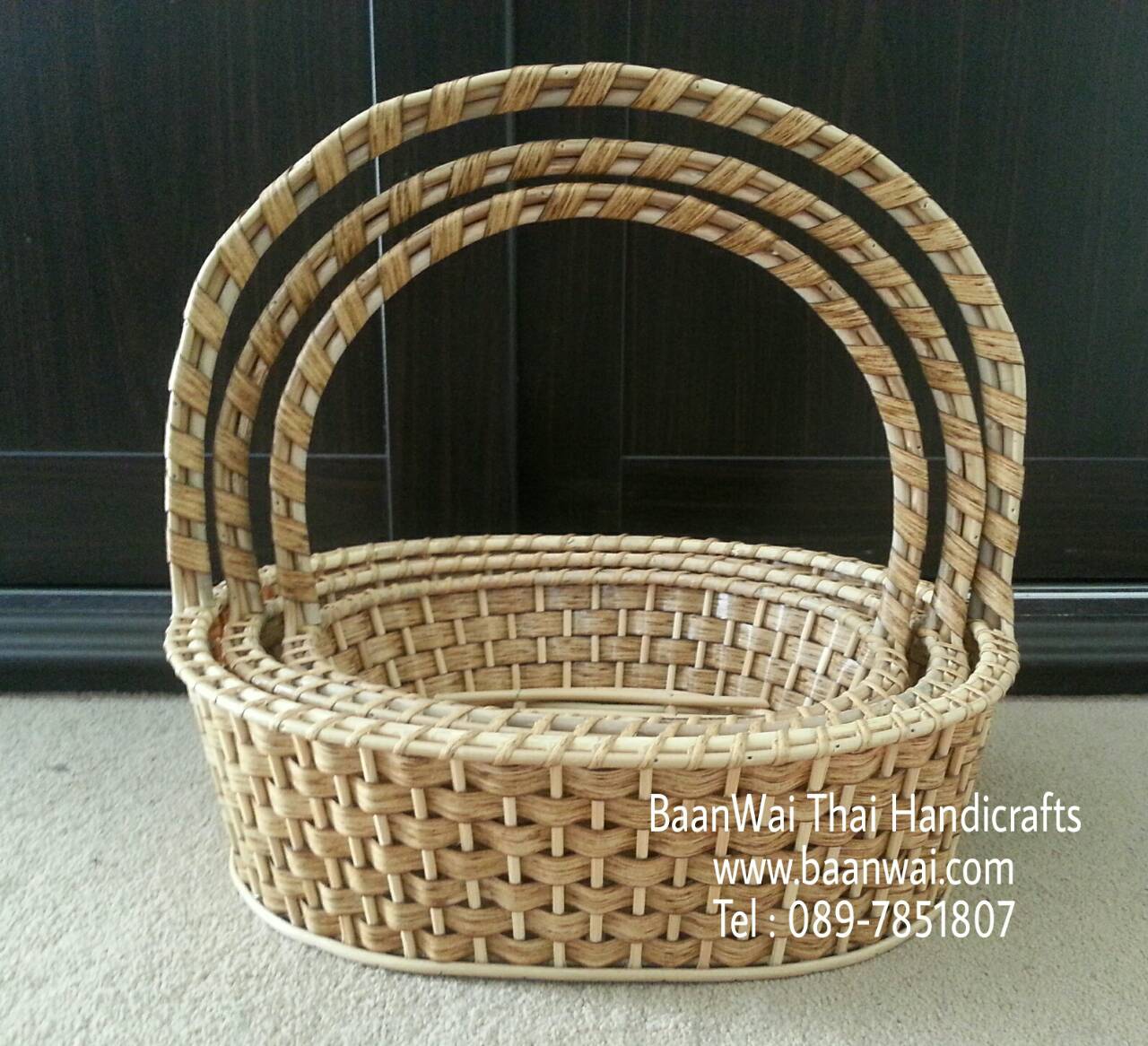 กระเช้า Code-003 หวายเทียม