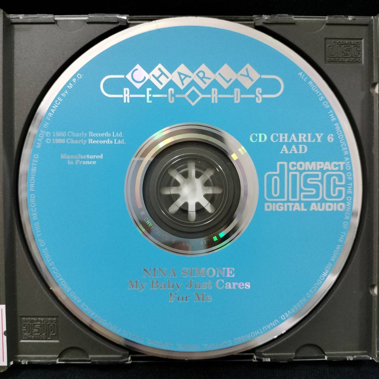 Nina Simone – My Baby Just Cares For Me / FRANCE / ปกในมีจุดเหลือง / แผ่นดี