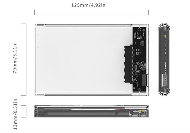 ORICO 2139U3 2.5 Inch SATA USB 3.0 HDD Enclosure
