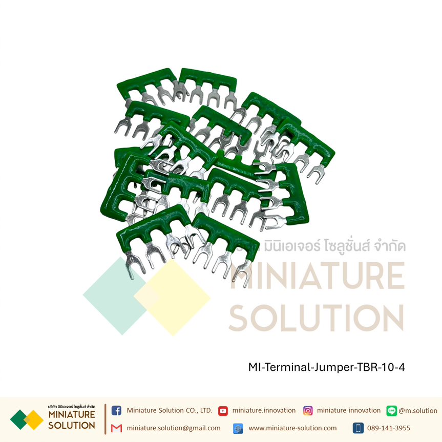 (ราคา ต่อชิ้น) Terminal Jumper : จั๊มเปอร์สำหรับเทอร์มินอล TBR-10 TB1510/TBD10/TBC10 (Jumper-TBR-10-4 ช่อง)