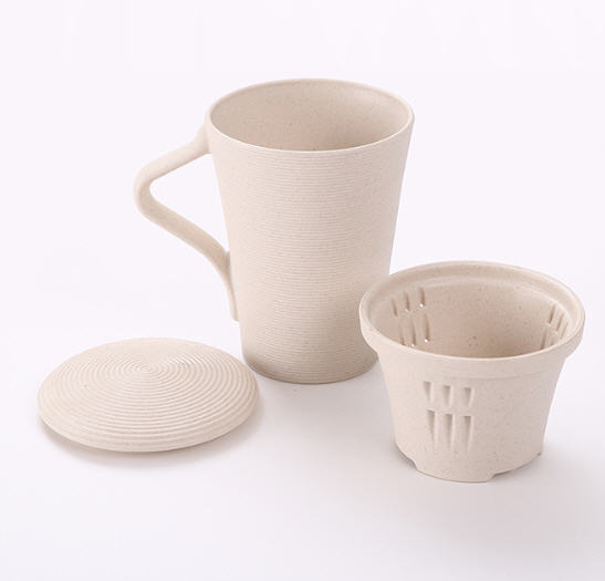 แก้วน้ำฟางข้าวสาลี,สินค้ารักษ์โลก,แก้วน้ำ,แก้วน้ำพร้อมที่กรองชา