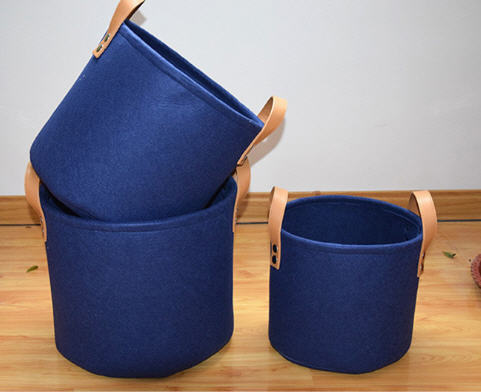 ตะกร้าผ้าสักหลาด