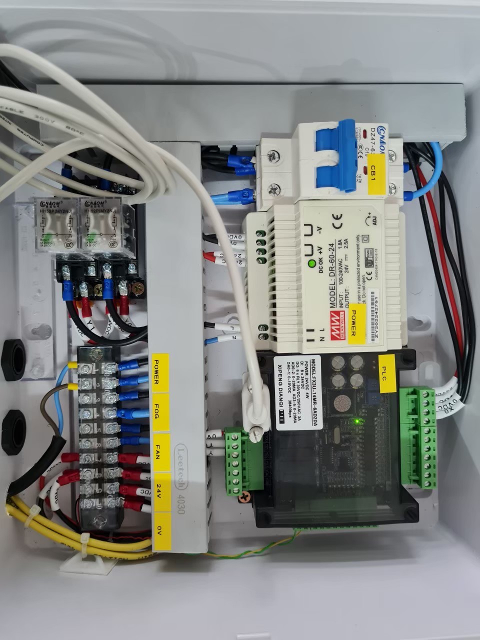 ตู้ควบคุม PLC HMI อ่านค่าสภาพแวดล้อม ขนาดเล็ก x SMC