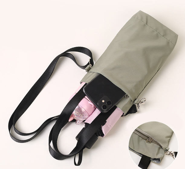 กระเป๋าใส่กระบอกน้ำ,ถุงผ้าใส่กระบอกน้ำ,ขนาด23*15*5CM