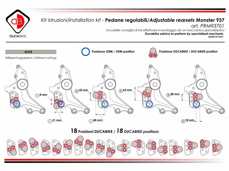 ชุดเกียร์ ducabike สำหรับ Monster 937
