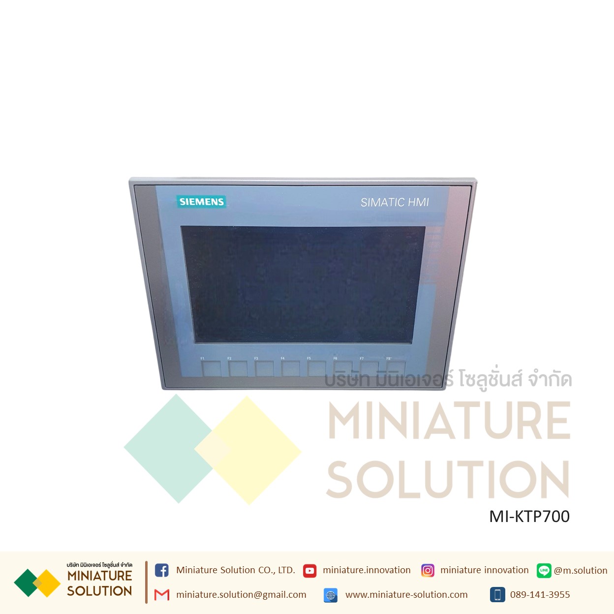 จอ SIMATIC HMI SIEMENS รุ่น 6AV2123-2GB03-0AX0 หน้าจอ 7 นิ้ว KTP700 Basic