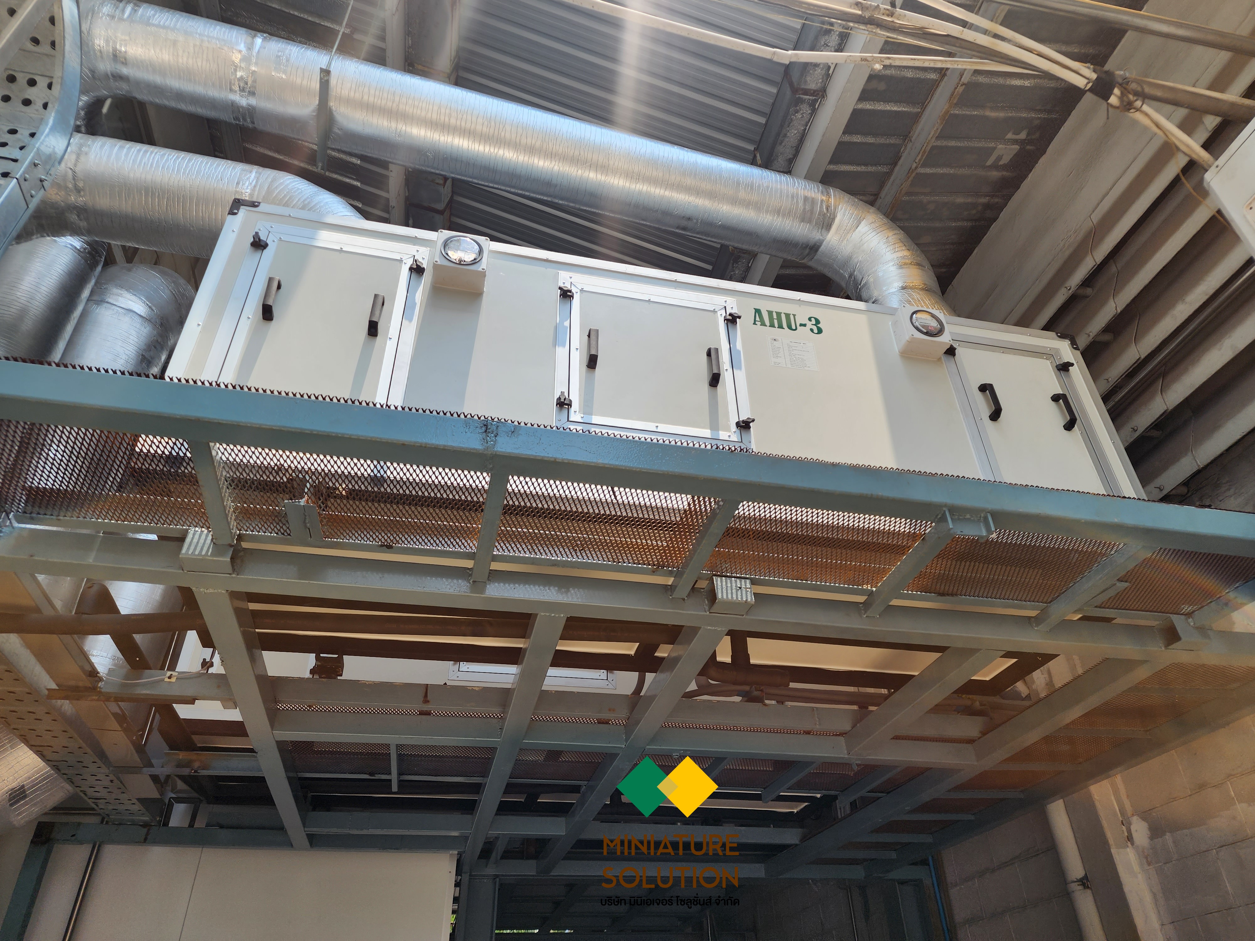 Support งานเขียนโปรแกรม PLC HMI ควบคุมระบบ AHU 6 ชุด ในงานระบบปรับอากาศ