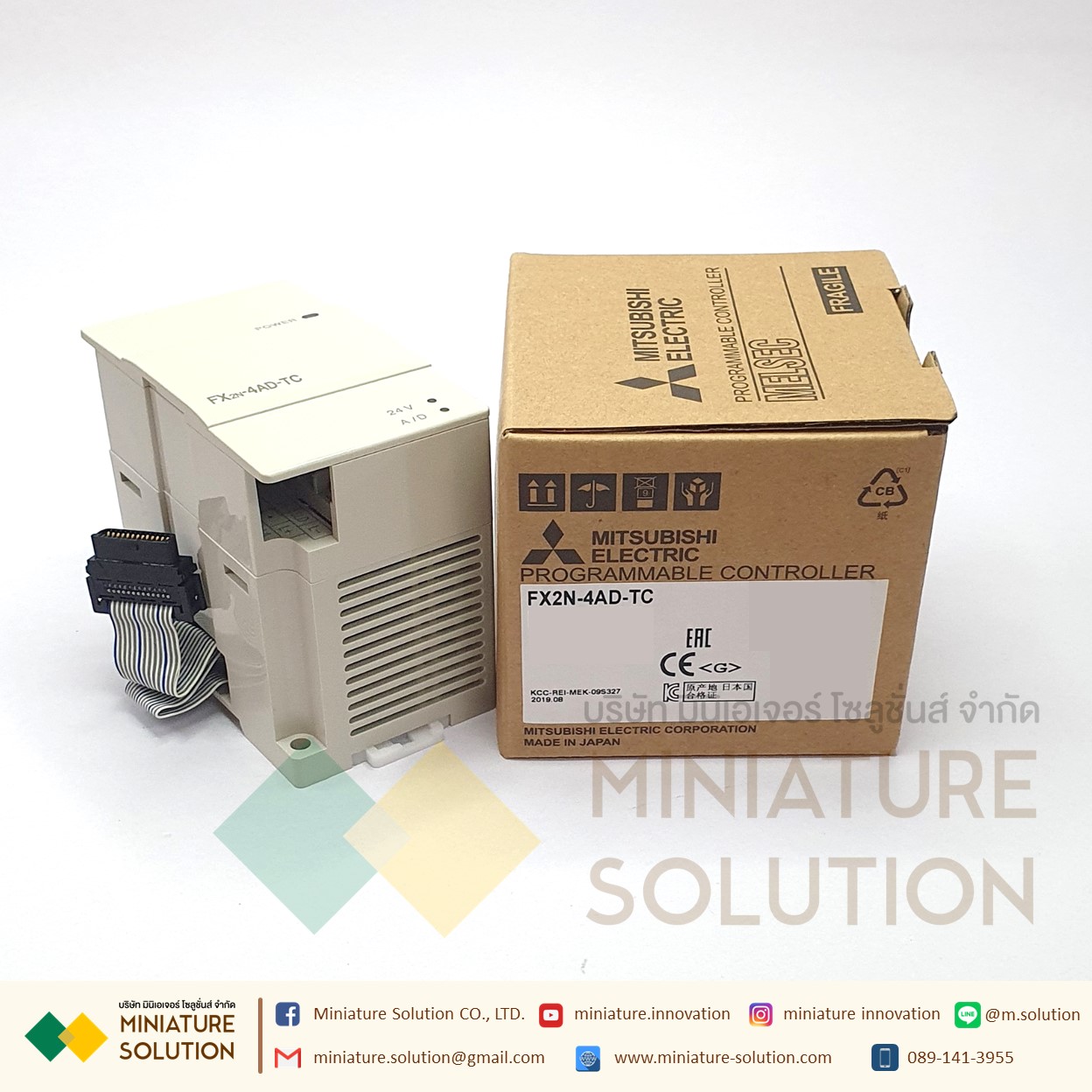 PLC Mitsu รุ่น FX2N-4AD-PT PT100/FX2N-4AD-TC TEMPRATURE สามารถเชื่อมต่อกับ FX0N, FX1N, FX2N, FX2NC, FX3G, FX3GC, FX3U