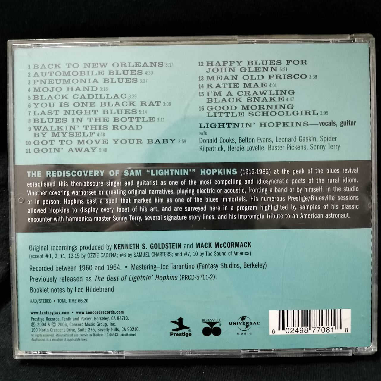 Lightnin' Hopkins – Prestige Profiles Vol. 8 / THAILAND / แผ่นสวย