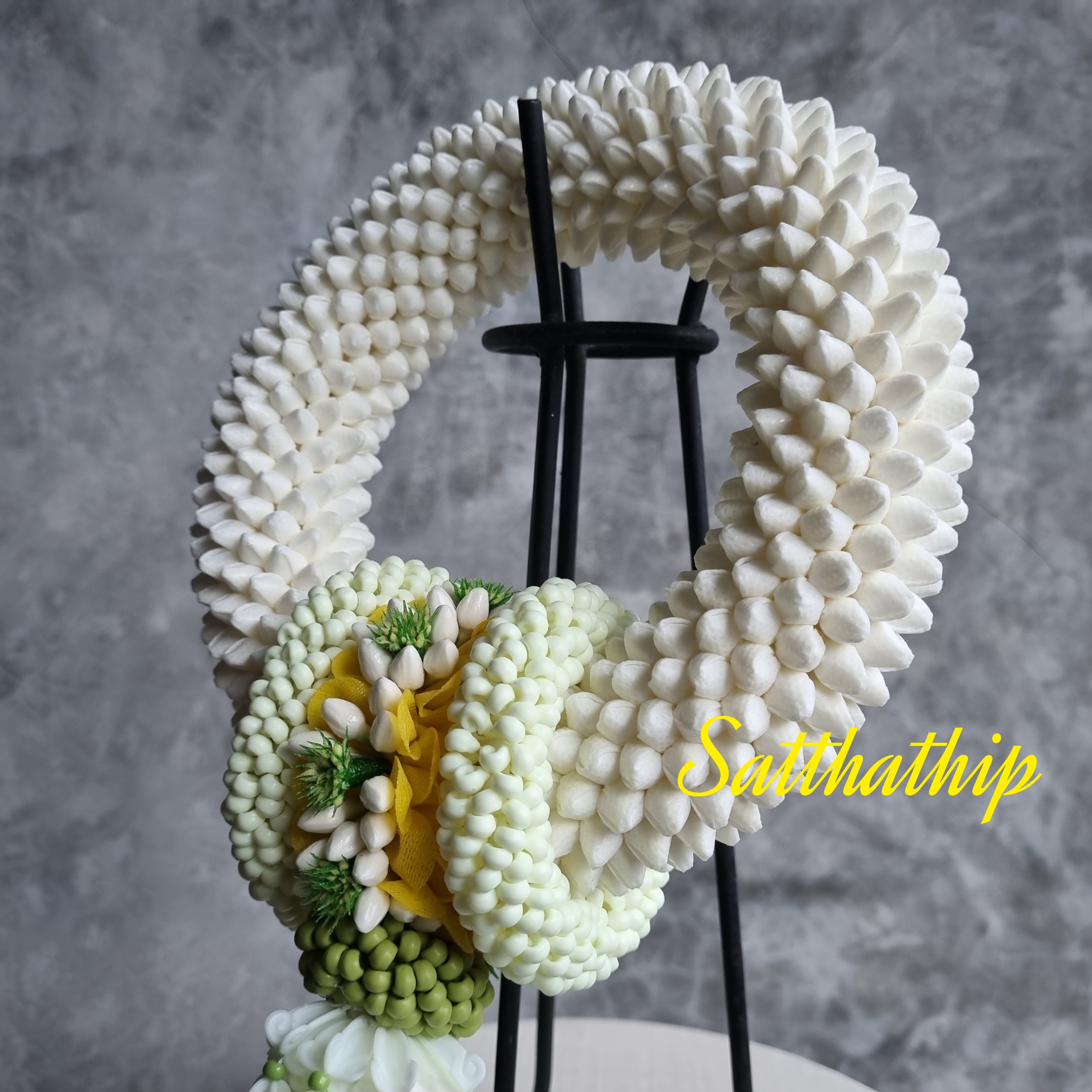 พวงมาลัยดอกพุด - พวงมาลัยดอกพุดประดิษฐ์ - พวงมาลัยประดิษฐ์