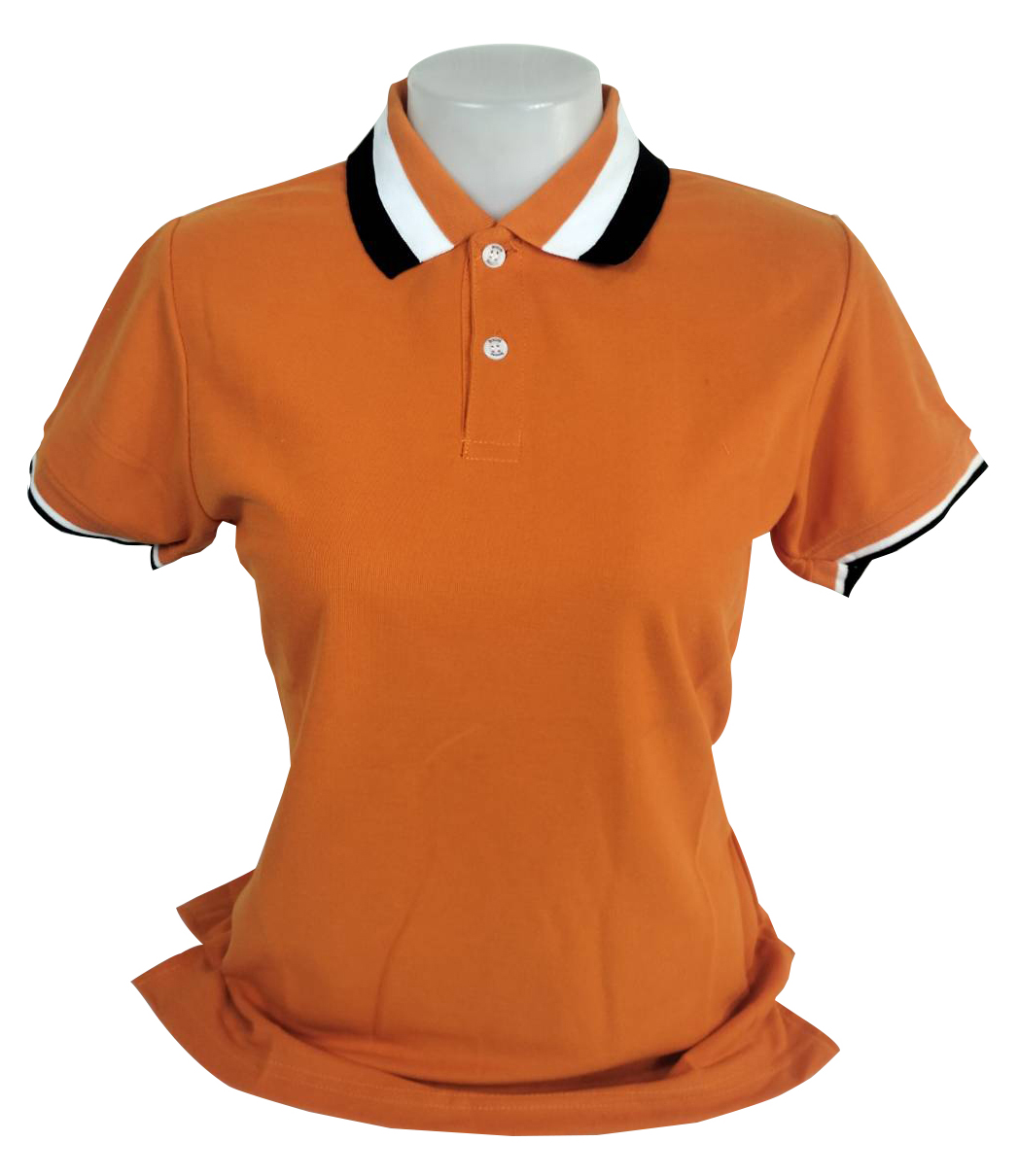 เสื้อโปโลหญิง สีส้ม ลดราคาล้างสต๊อก