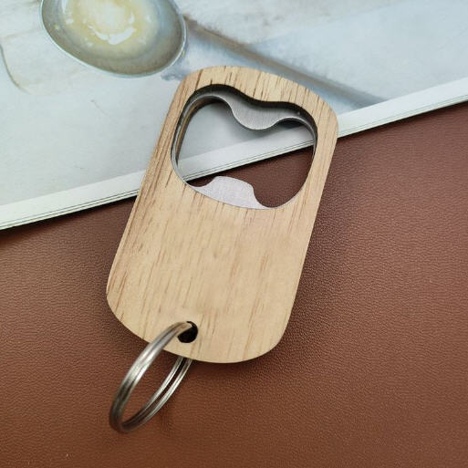 พวงกุญแจที่เปิดขวดไม้,พวงกุญแจที่เปิดขวดเบียร์,สกรีนโลโก้