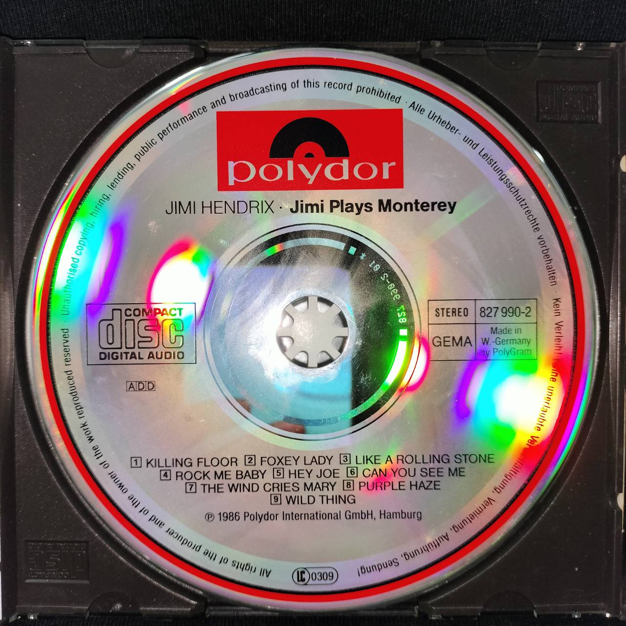 Jimi Hendrix – Jimi Plays Monterey (Original Motion Picture Sound Track) / GERMANY / แผ่นดี