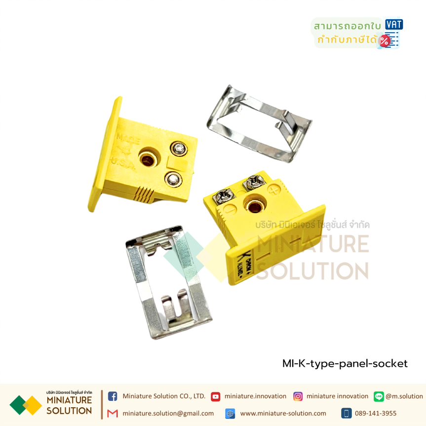 ขั้วต่อเทอร์โมคัปเปิล K ปลั๊กเชื่อมต่อเทอร์โมคัปเปิล เซนเซอร์อุณหภูมิ ตัวผู้ และตัวเมีย K Type ปลั้กวัดอุณหภูมิ ปลั้กเทอร์โมคัปเปิ้ล (K-type panel socket)