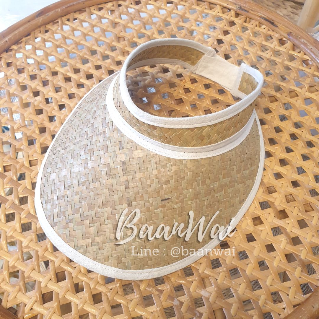 หมวกสานไปทะเล หมวกสาน หมวก หมวกกันแดด