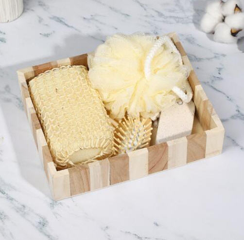 ชุดอุปกรณ์ขัดตัวในห้องน้ำ,ชุดขัดผิว,ชุดเซตใยขัดตัว,ใยบวบขัดตัว