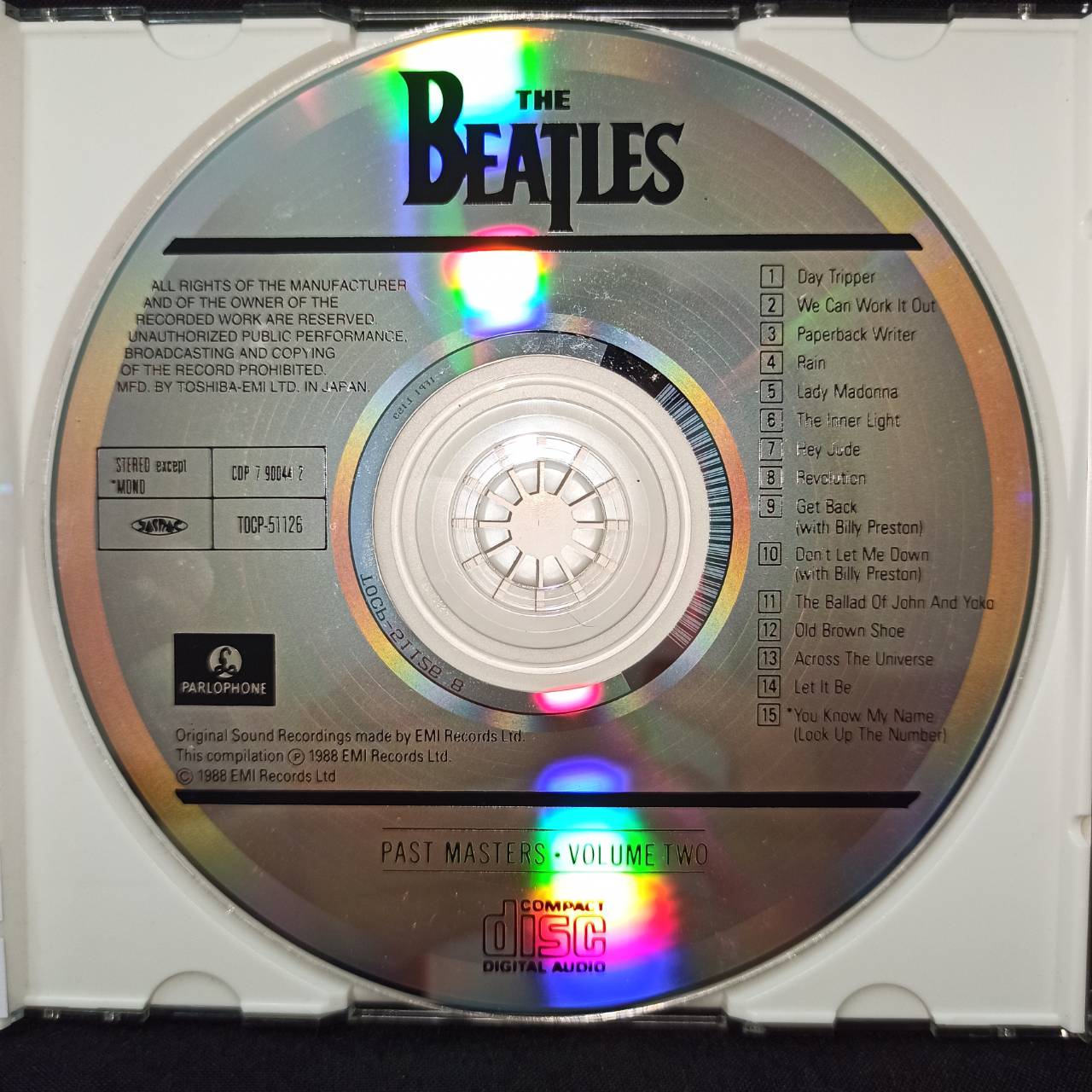 The Beatles – Past Masters • Volume Two / JAPAN / แผ่นเป็นรอย / มี Obi