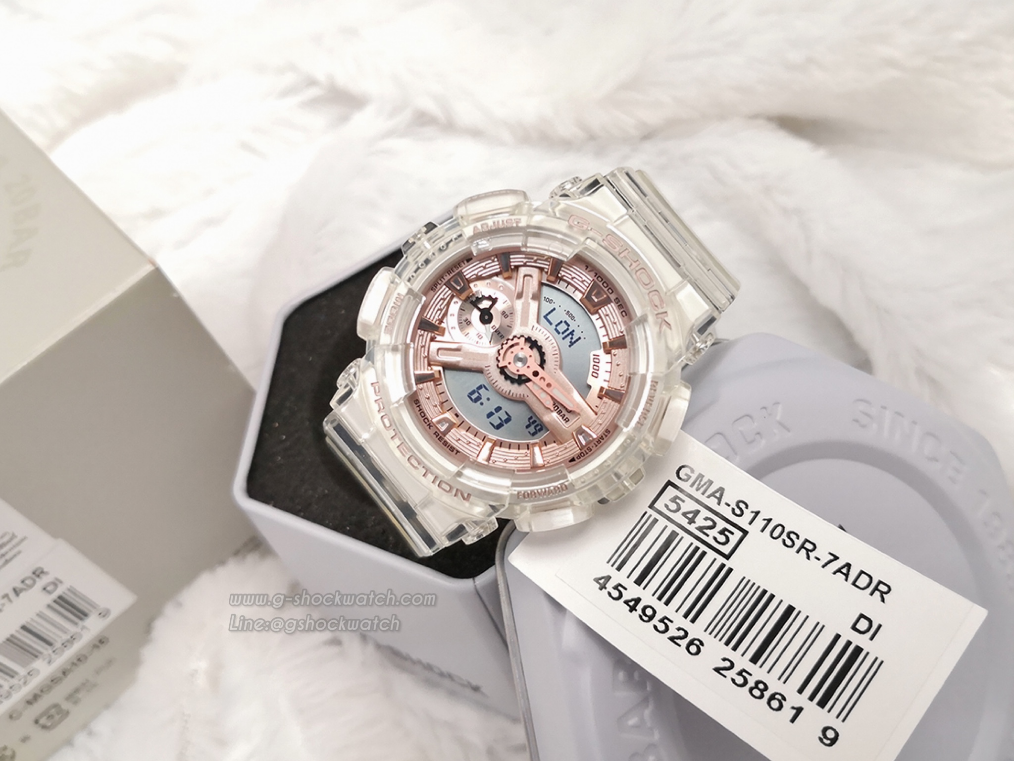 CASIO G-SHOCK นาฬิกาข้อมือ นาฬิกากันน้ำ นาฬิกาของแท้ ประกันศูนย์ CMG 1 ปี รุ่น GMA-S110SR-7A