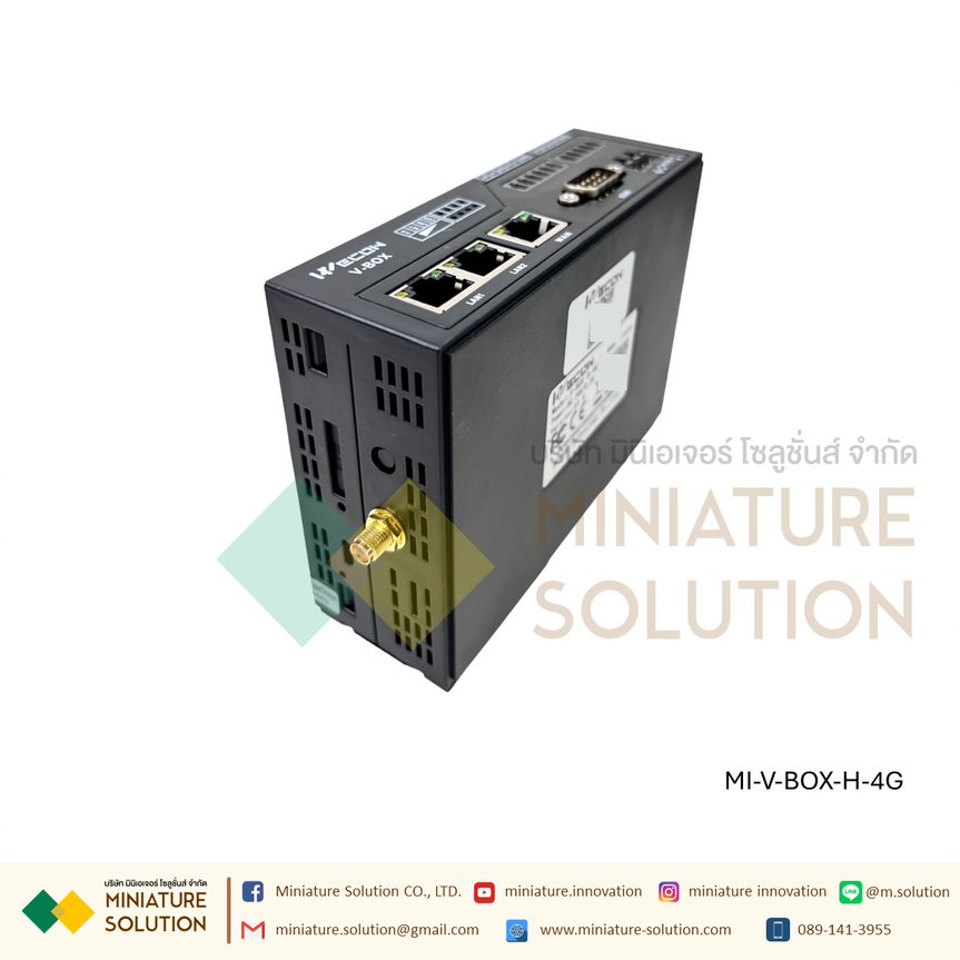 IoT Gateway WECON (V-BOX H-00, V-BOX H-4G H-WF) คลาวด์ฟรี รองรับพีแอลซีทุกแบรนด์ คลาวด์ Scada เชื่อมต่อ API ต่างๆ มีเแอพพลิเคชั่น