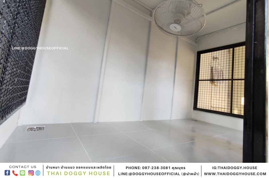 บ้านหมา แบบบ้าน BOX STYLE 2 ประตู