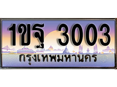 ทะเบียนรถ 3003 ทะเบียนเลขประมูล - 1ขฐ 3003 เลขมงคล ทะเบียนเลขสวย ให้โชค ของพร้อมส่งมอบ จากกรมขนส่ง