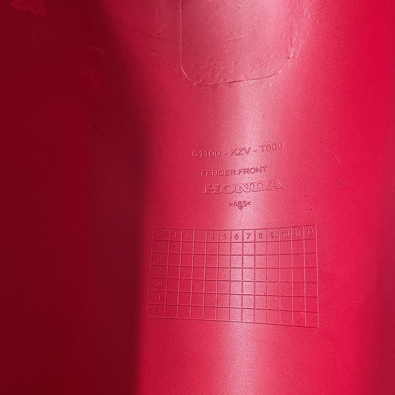 💨SPRAY 61100-KZV-T00YG บังโคลนหน้า DREAM110I รถสีแดง-ขาว R-353P อะไหล่แท้พ่นสี