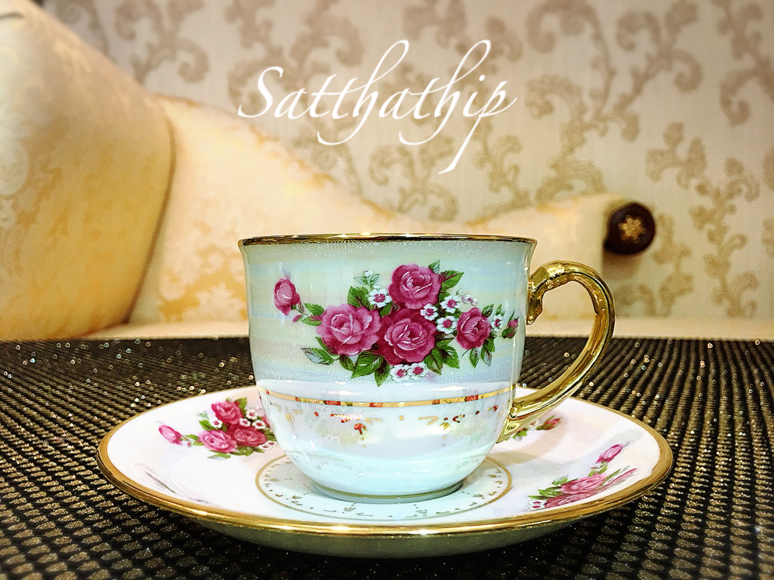 ชุดกาแฟเบญจรงค์ - ชุดชาเบญจรงค์ - แก้วมัคเบญจรงค์