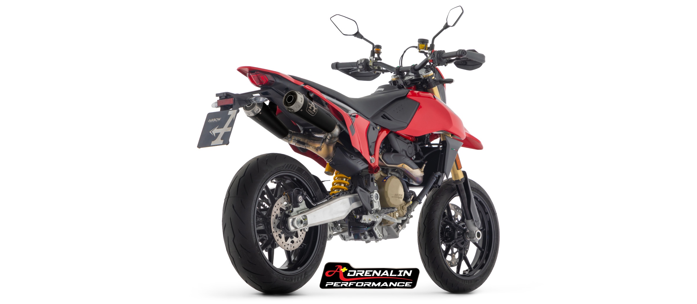 ท่อ Arrow prorace สลิปออน ท่อคู่ สำหรับ Hypermotard 698 mono / RVE (For Exhibition only)