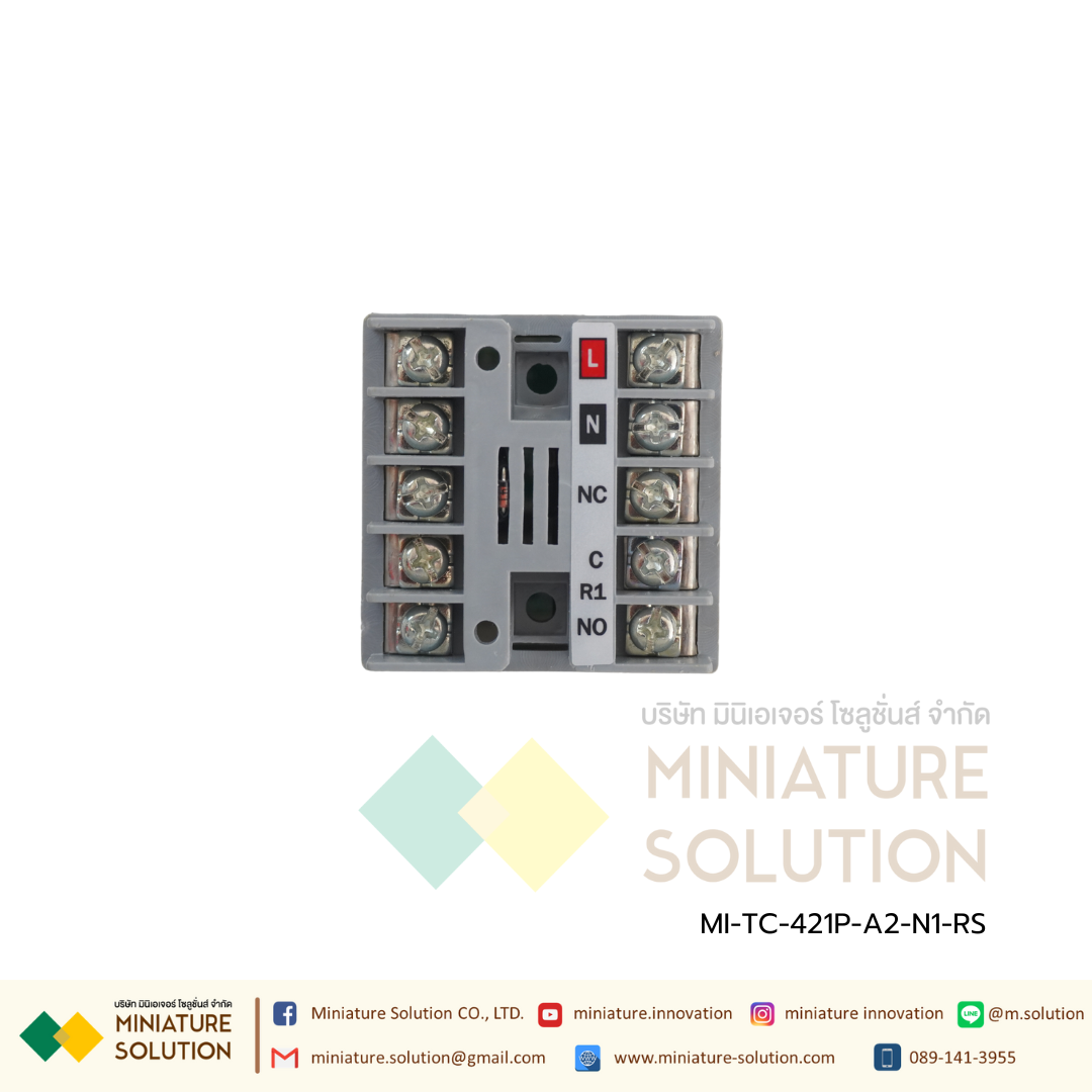 TC-421P-A2-N1-RS Double display PID Controller, 48x48 Multispan