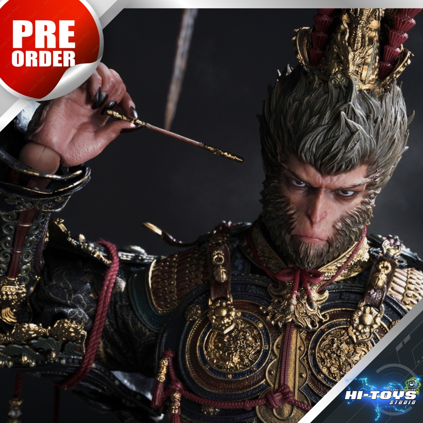 [ETA-Q4-2025] PRE-ORDER - Queen Studios INART X Game Science - 1/6 The Black Myth: Wukong Great Sage Armor Set
