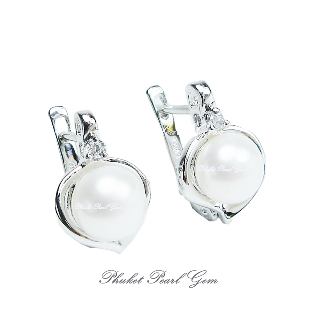Phuket Pearl Gem Heart Pearl Earring